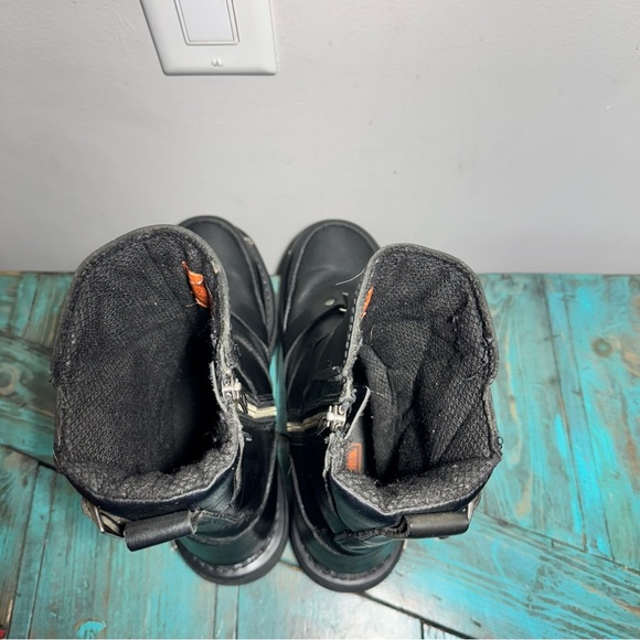 Harley-Davidson Riding Boots Size 9 Fury Motorcycle Buckle Zipper Rare - Picture 6 of 12